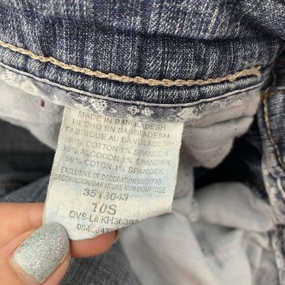 Lee Mid Rise Straight Leg Blue Mom Jeans 10S Short - Picture 7 of 7